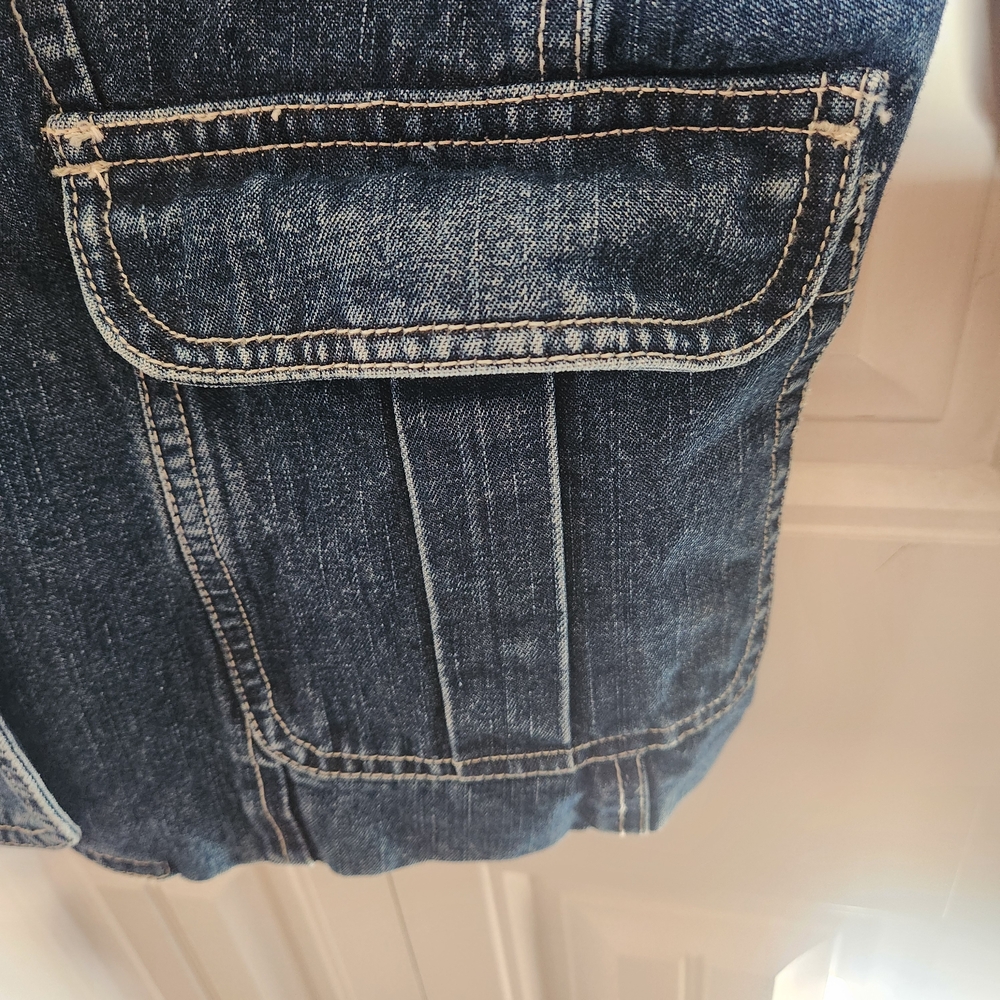 Vintage Caribbean Joe Indigo Denim Jacket Womens Petite Large - Picture 10 of 10